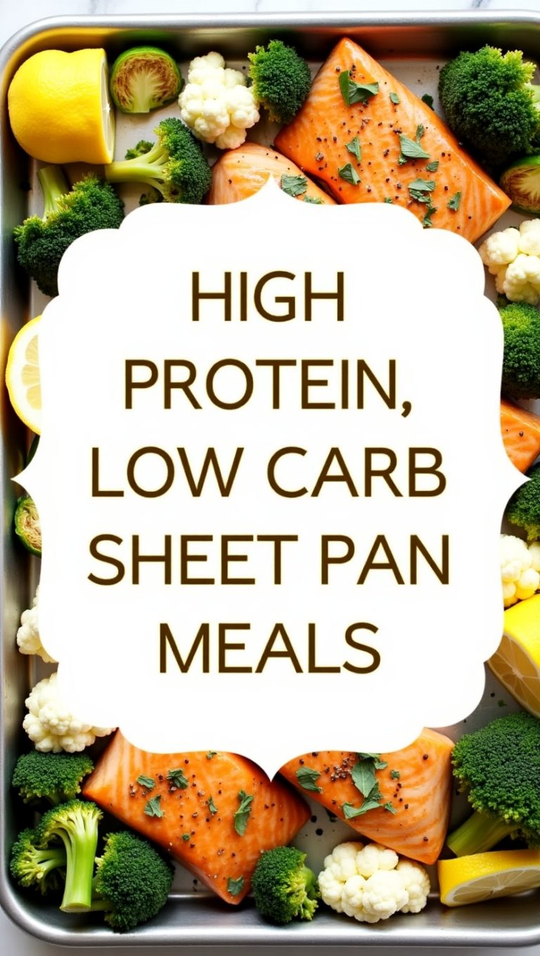 high protein low carb sheet pan meals