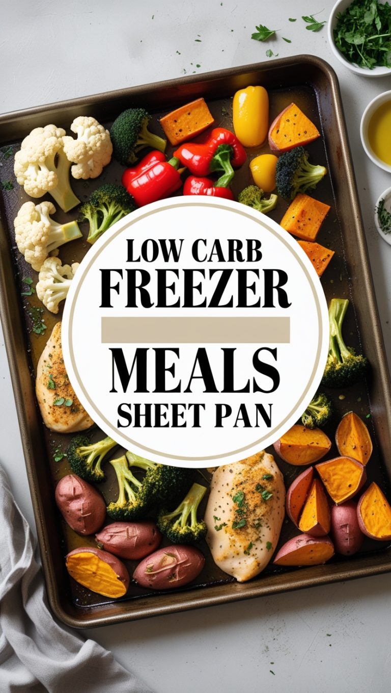 low carb freezer meals sheet pan