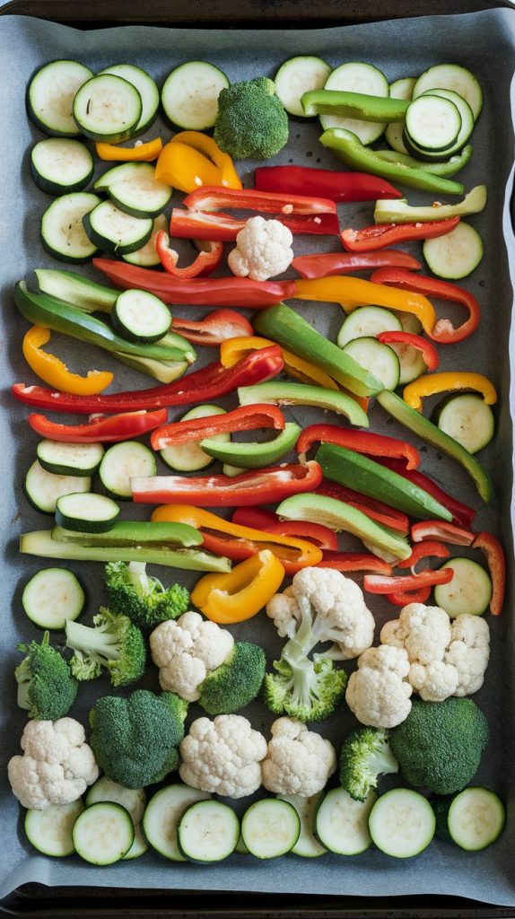 sheet pan dinners low carb roasted vegetables ingredients