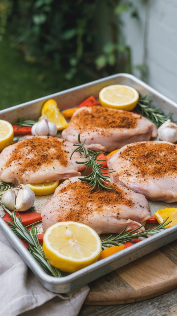 low carb sheet pan meals chicken ingredients