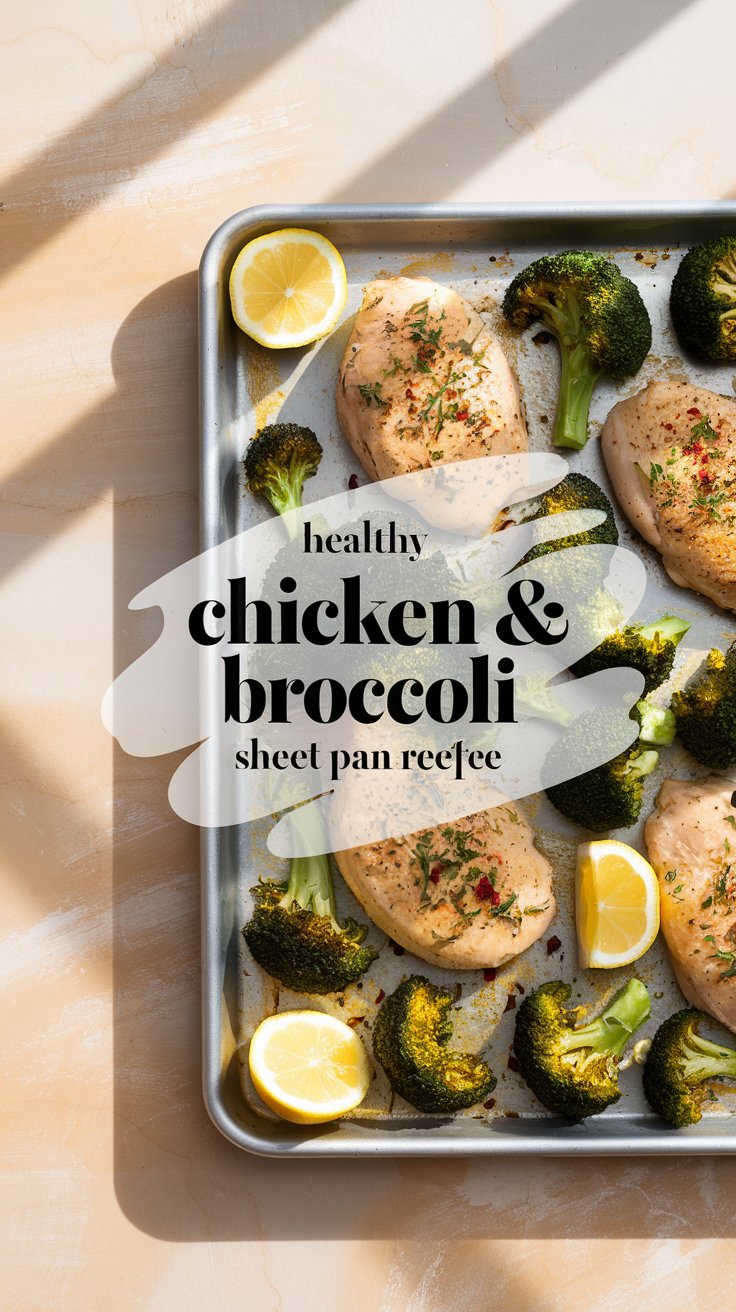 chicken and broccoli recipes healthy sheet pan