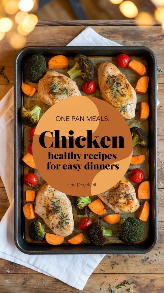 one pan meals chicken healthy recipes easy dinners