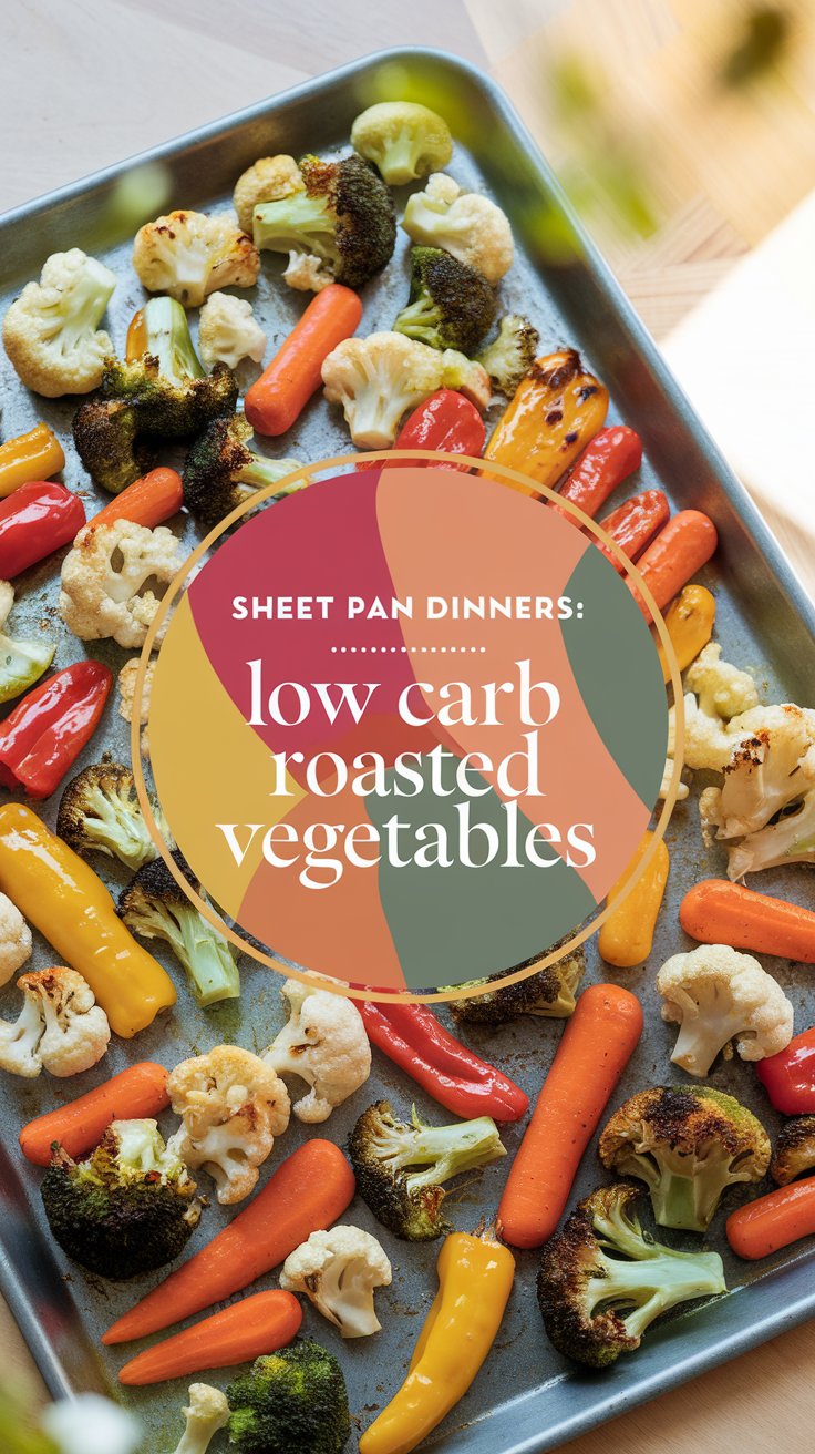 sheet pan dinners low carb roasted vegetables