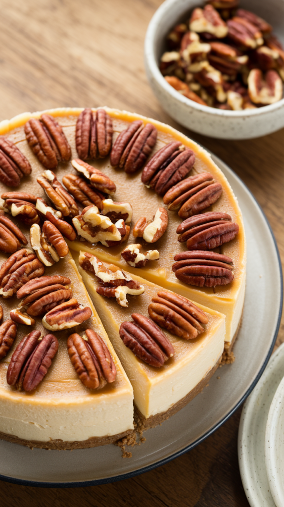 Browned Butter Pecan Cheesecake
