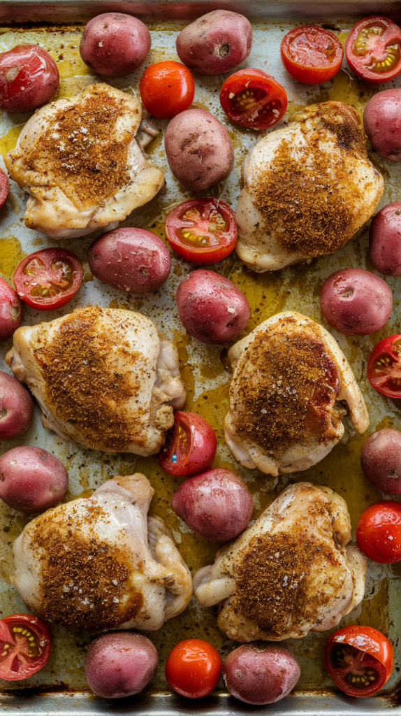 mediterranean chicken sheet pan recipes instruction