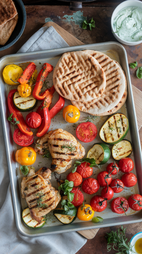 easy mediterranean diet sheet pan recipes ingredients