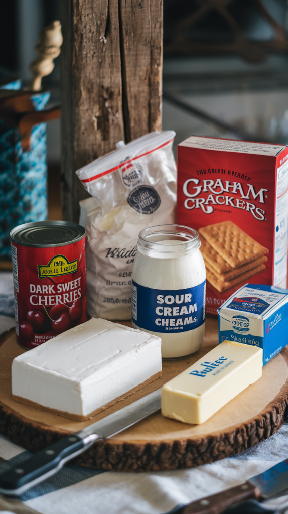 Ingredients for Black Bottom Cheesecake