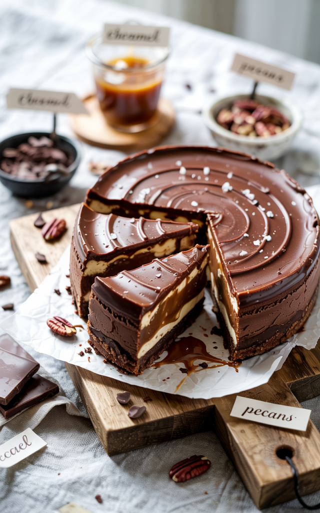 Ingredients Of Chocolate Caramel Cheesecake