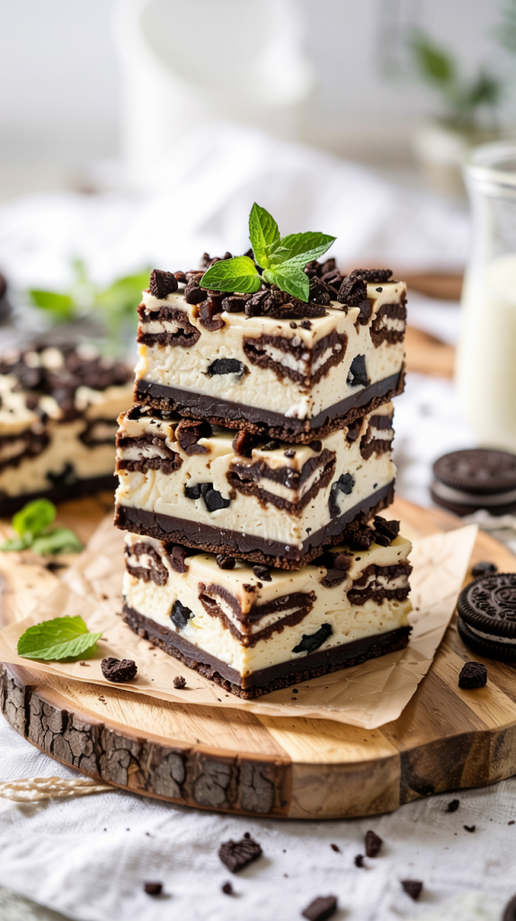 Step By Step Guide Of Cookies and Cream Cheesecake Bars