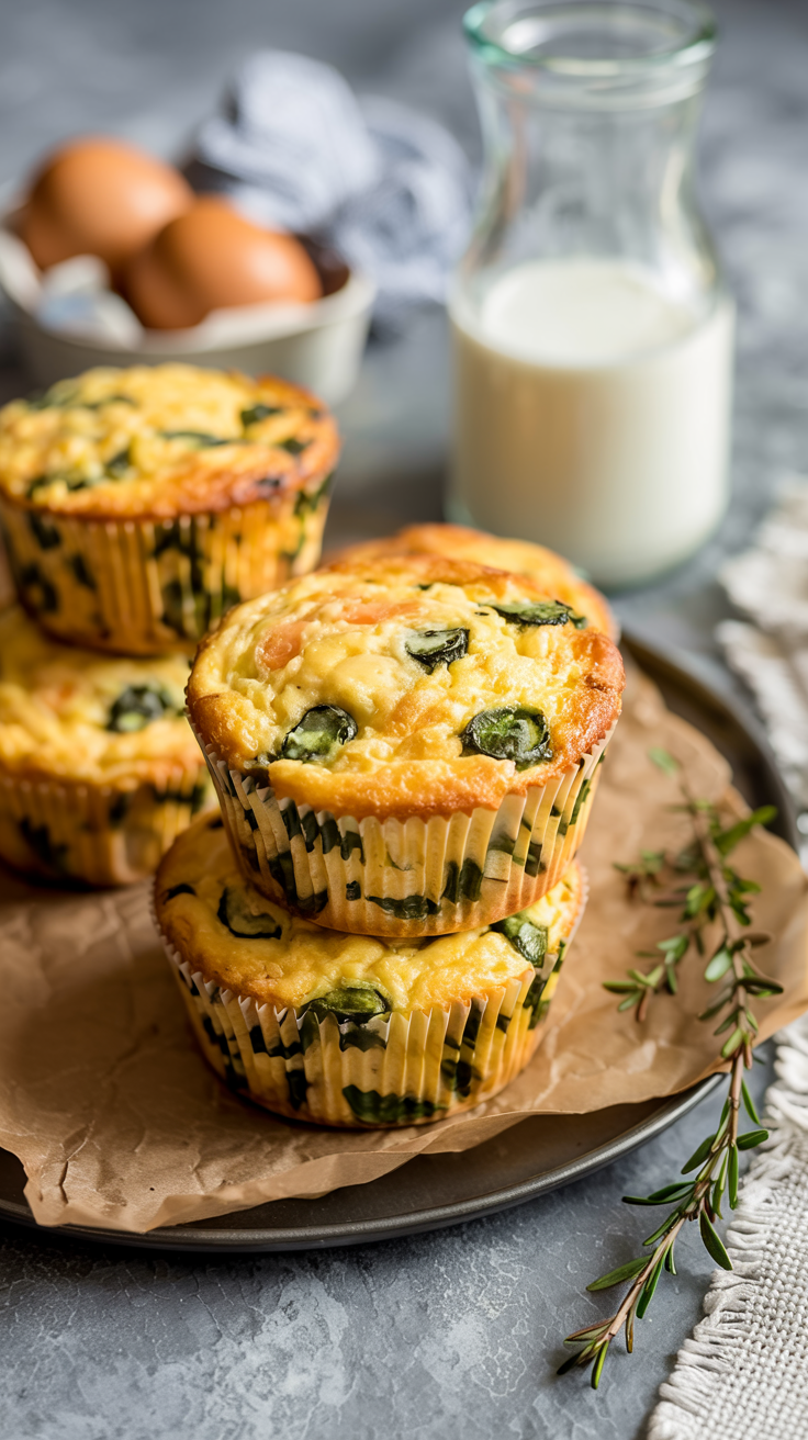 Egg Cottage Cheese Muffins