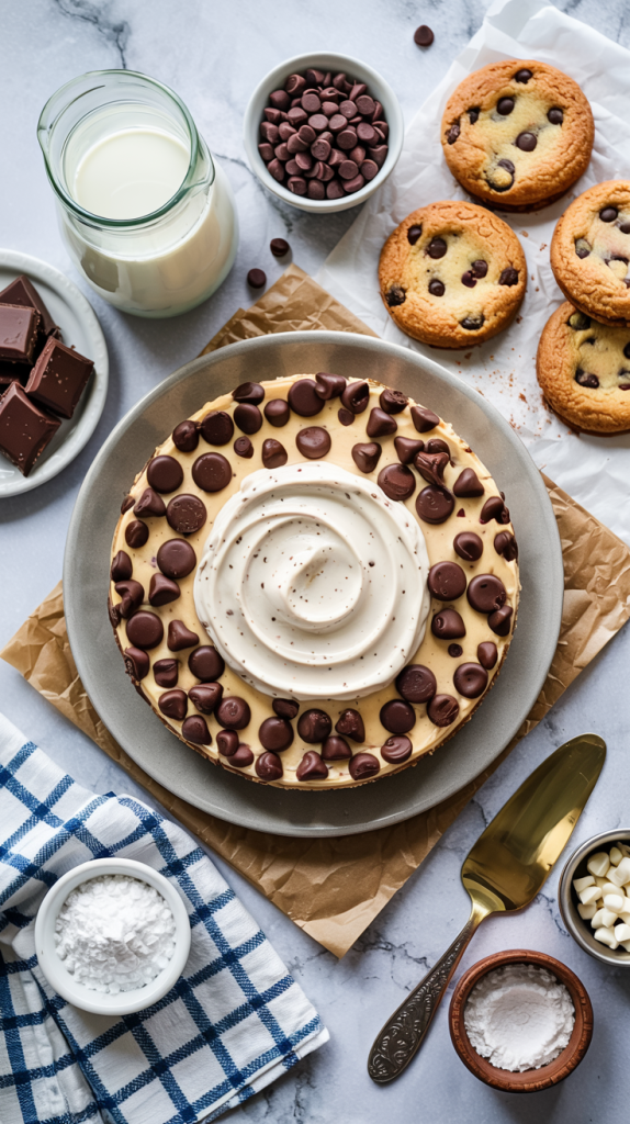 Ingredients Of Chocolate Chip Cookie Dough Cheesecake