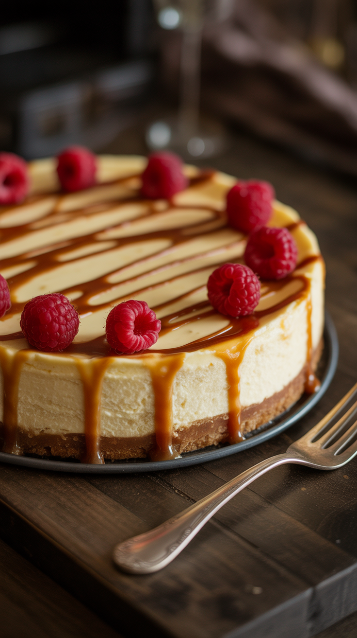 cheesecake with cookie crust