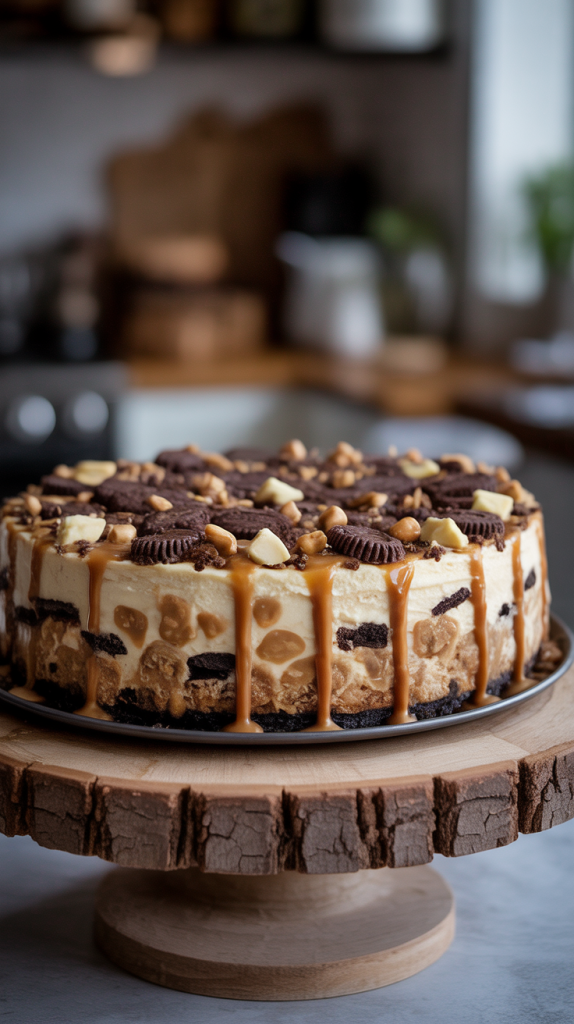 Step By Step Guide Of Monster Cookie Cheesecake