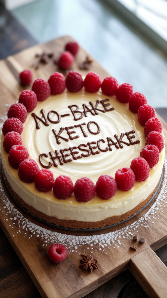 No-Bake Keto Cheesecake