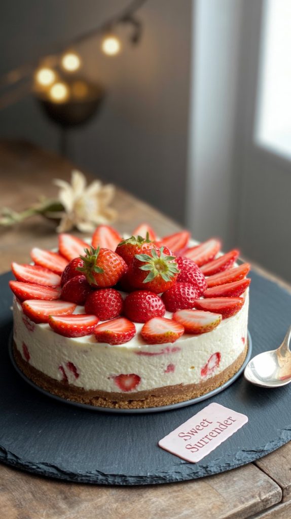 Strawberry and White Chocolate Cheesecake: A Cheesecake Love Story