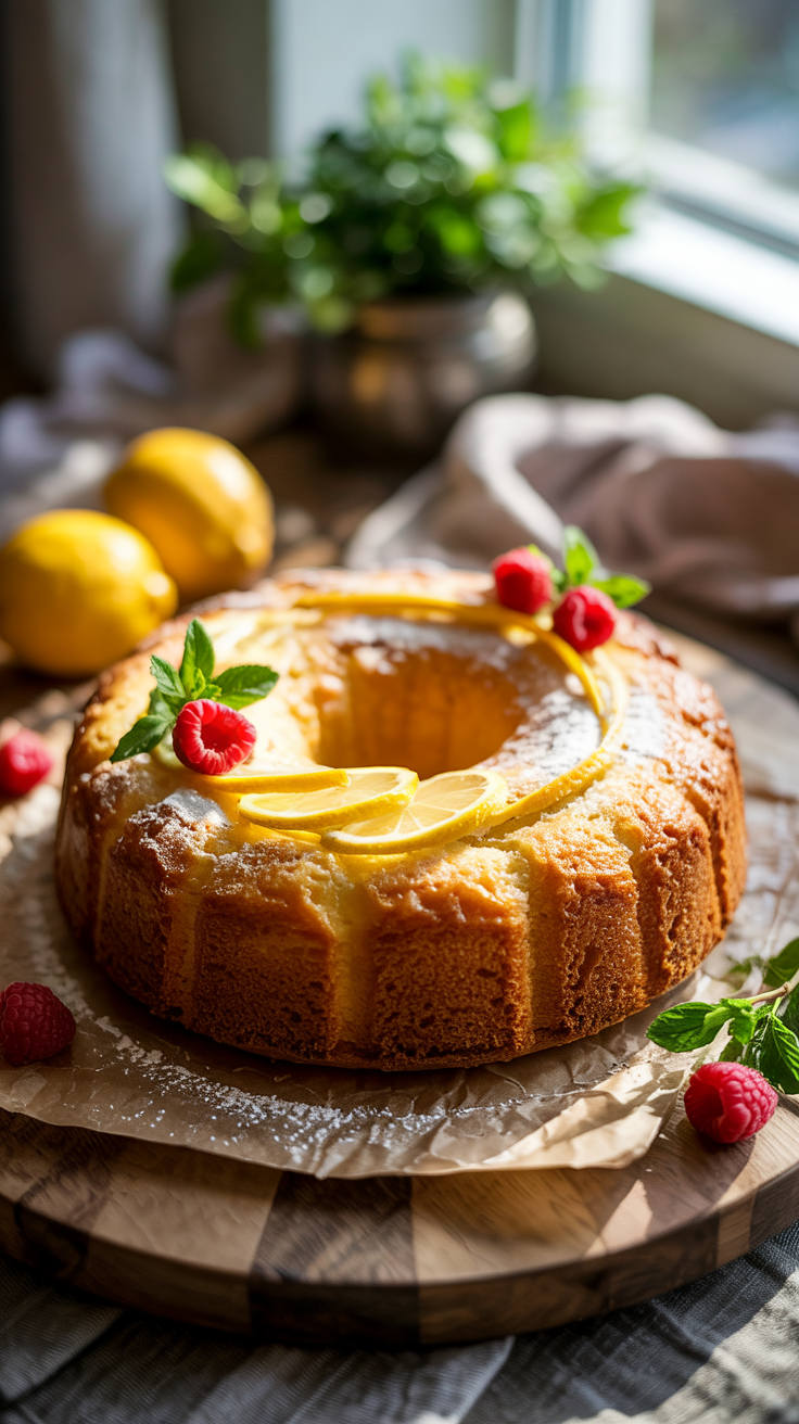 Lemon Cream Cheese Pound Cake
