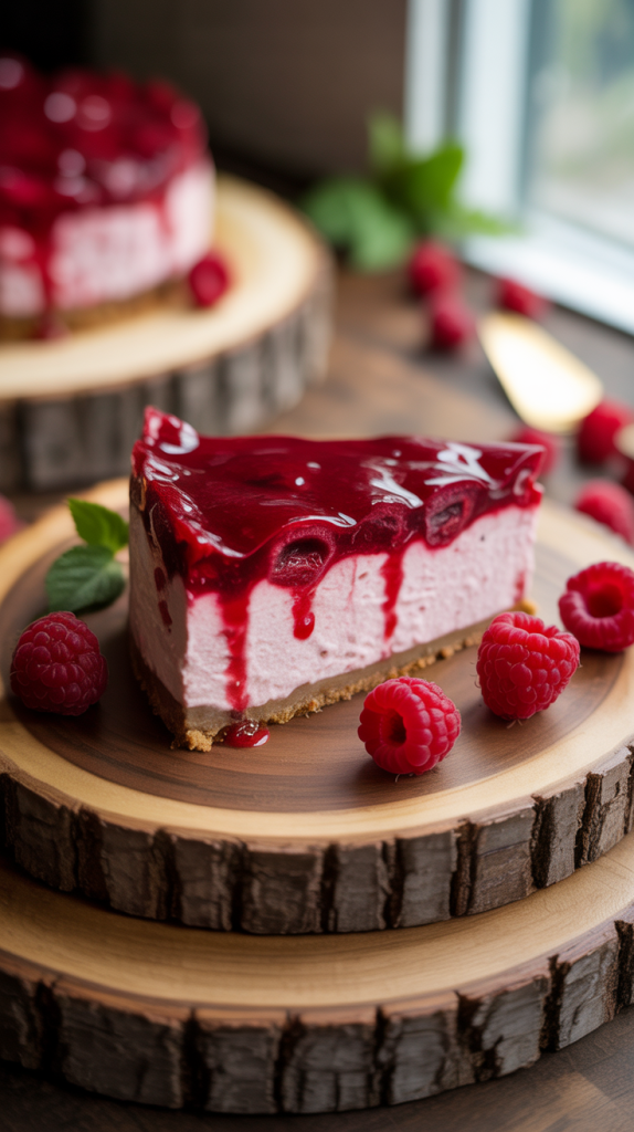 No-Bake Red Rippers Cheesecake Slice