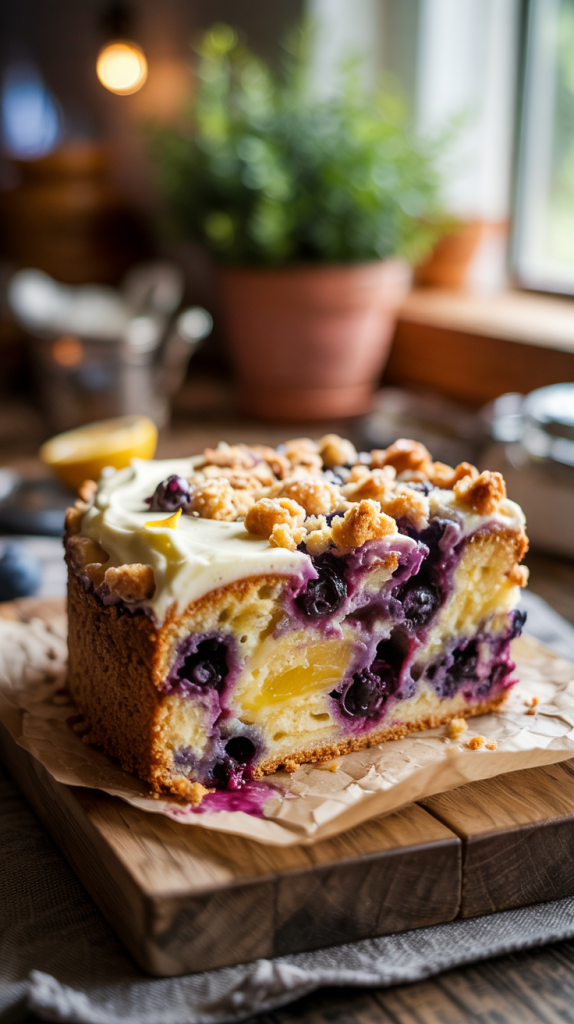 Lemon Blueberry Cream Cheese Coffee Cake: A Bright Bite of Sweet Morning Joy