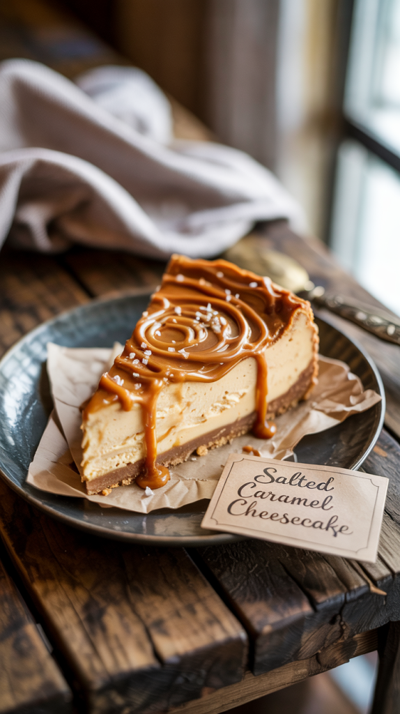 Step By Step Guide Of Salted Caramel Cheesecake Recipes