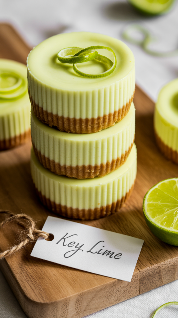 Mini Key Lime Cheesecakes