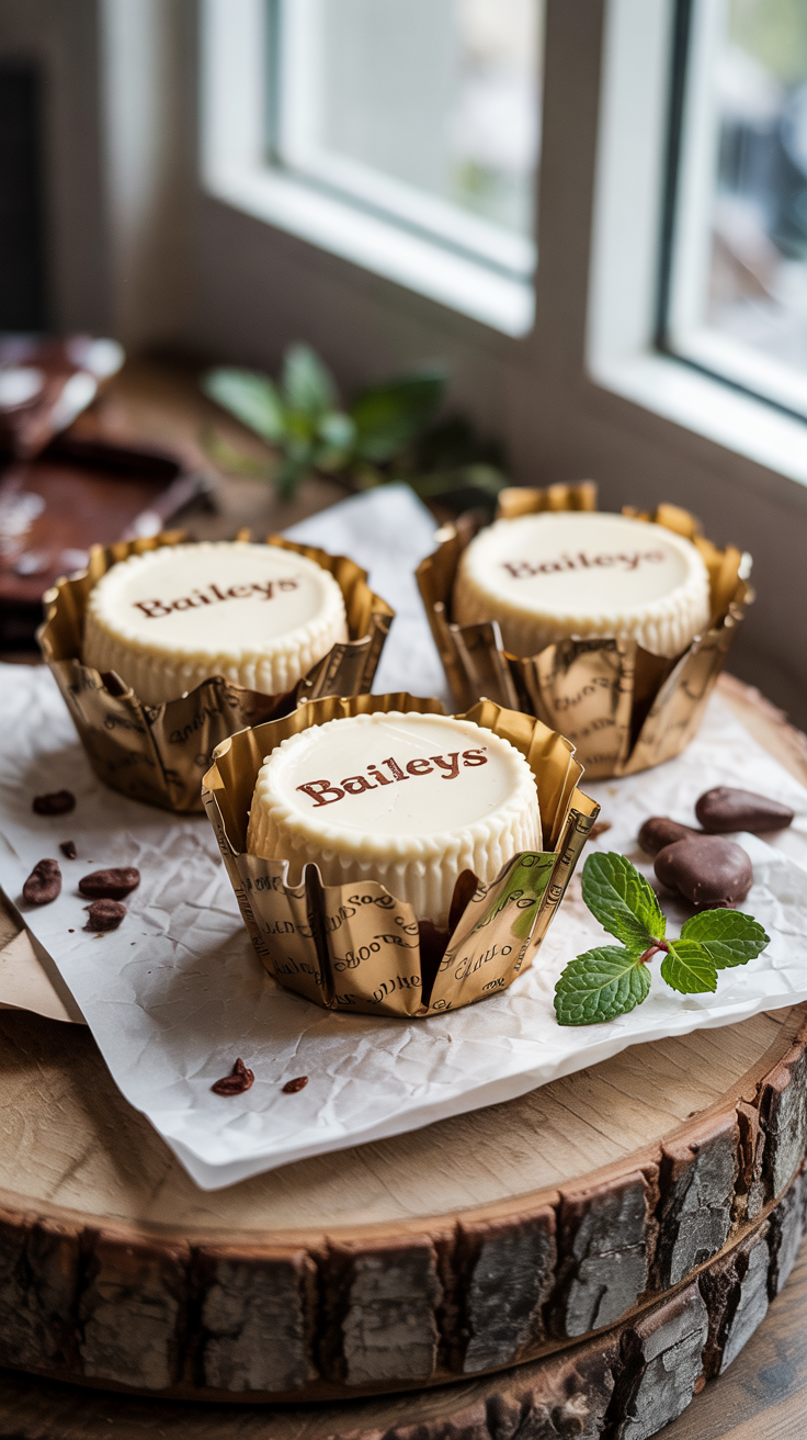 Baileys Mini Cheesecakes