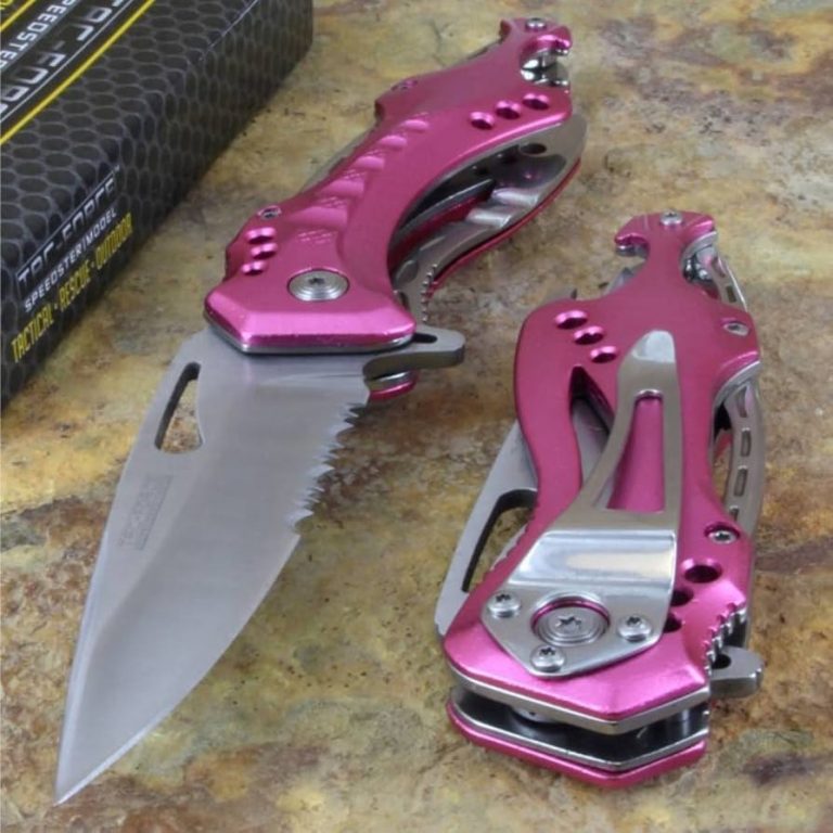 All Pink Tac Force Knife